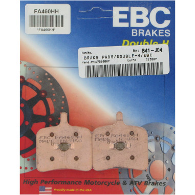EBC Brakes Double-H Sintered Superbike Brake Pads Rear - FA460HH EBC Brakes Double-H Sintered Superbike Brake Pads Rear - FA460HH